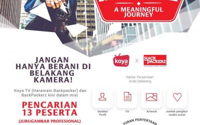 Mencari Jurugambar Travelog Dokumentari – BackPackerz & KoyaTV